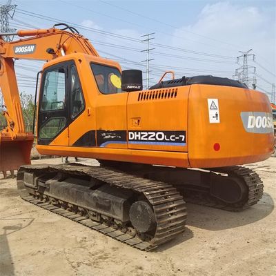 ভালো দাম ব্যবহৃত Doosan DH220LC-7 এক্সক্যাভেটর মেশিন 22 টন উচ্চ গতিশীলতা সেকেন্ড হ্যান্ড Doosan Digger অনলাইন