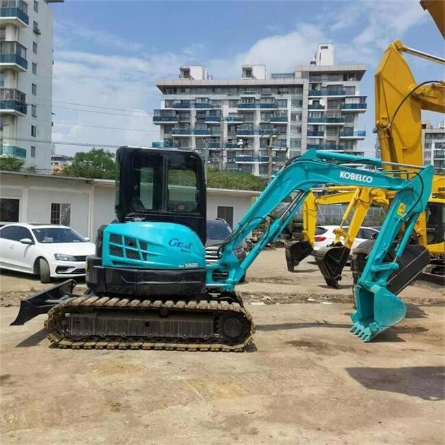 Used Kobelco Mini Excavator SK55SR Kobelco 5 Ton Excavator With Original Parts