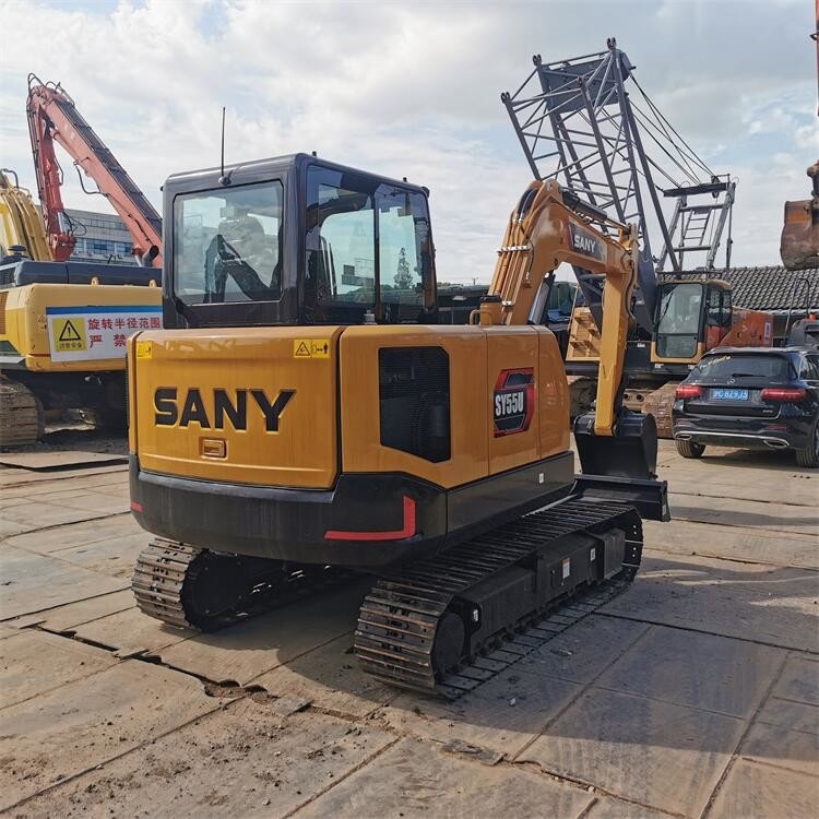 Мини использованный экскаватор Sany SY55U Sany 5 тонн экскаватор с оригинальными частями