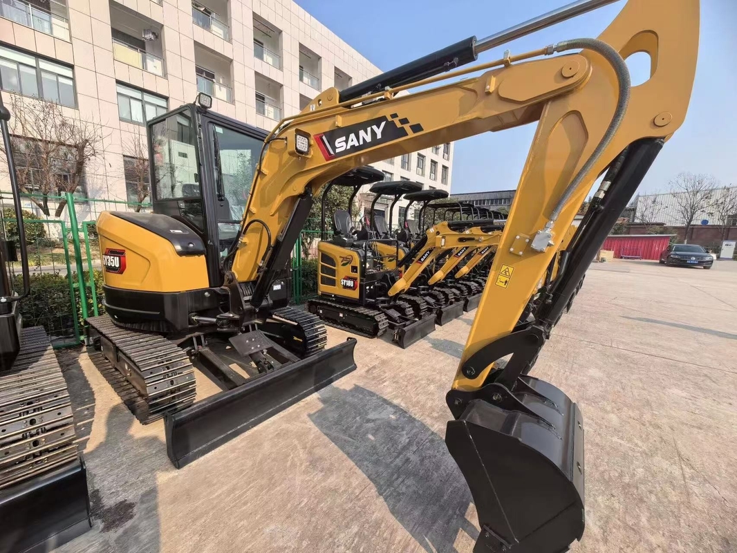 20.4KW Использованный экскаватор Sany SY35U Sany 3 тонны экскаватор с оригинальными частями