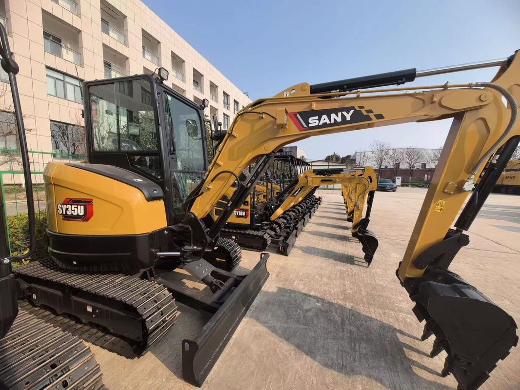 20.4KW Использованный экскаватор Sany SY35U Sany 3 тонны экскаватор с оригинальными частями