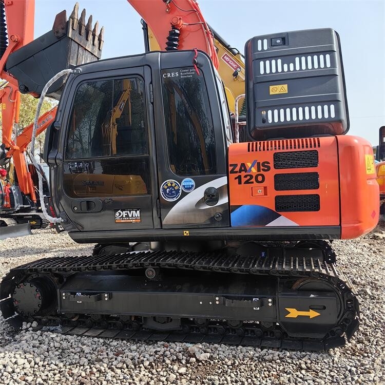 Подержанный экскаватор Хитачи ZX120 Хитачи 12-тонный экскаватор с двигателем ISUZU