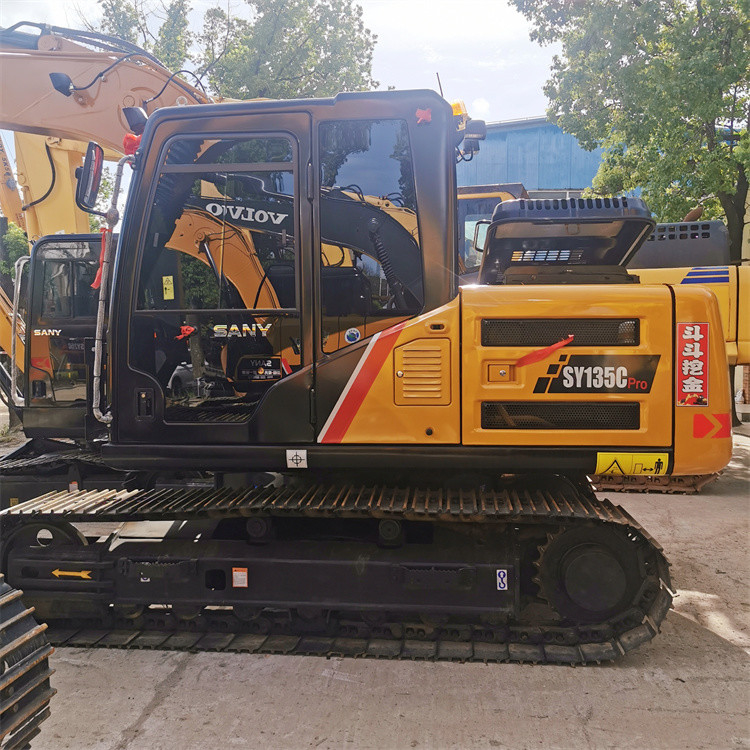 SY135CPro Sany 13-тонный экскаватор с цепочкой ползунок для сноса лесного хозяйства