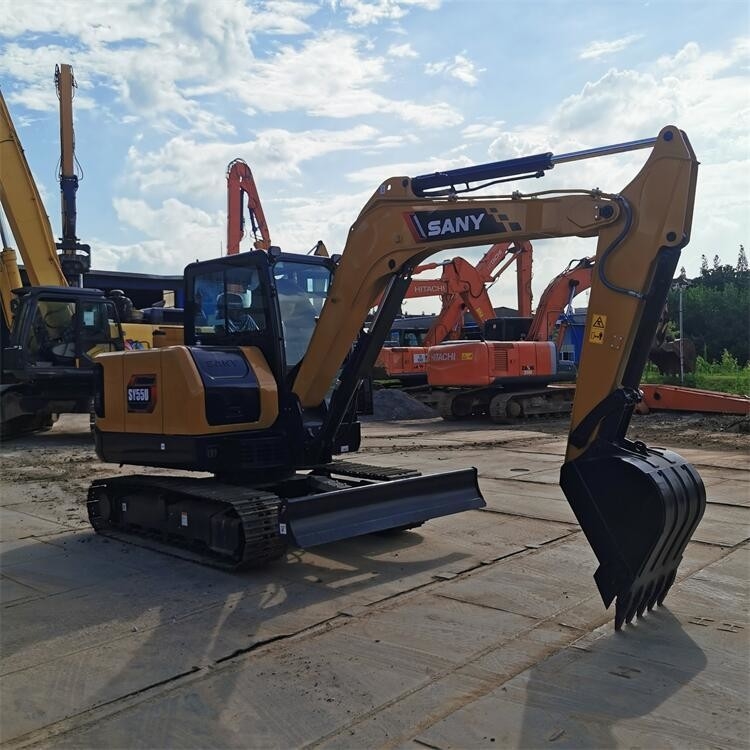 Мини использованный экскаватор Sany SY55U Sany 5 тонн экскаватор с оригинальными частями