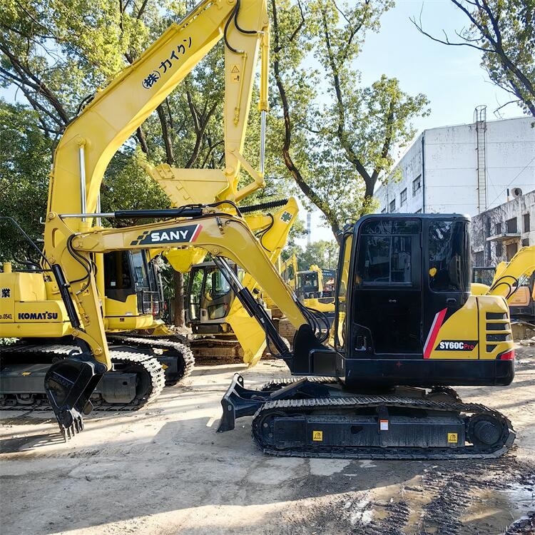 Mini Sany SY60C Excavator High Efficiency Low Fuel Consumption Optimized For Smooth & Productive Work